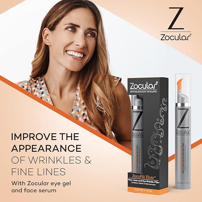 Zocufill Elixir Eye Gel and Face Serum - Eye Bags Treatment for Women and Men - Reduce the Appearance of Dark Circles, Puffy Eyes, Fine Lines and Wrinkles-BrightBean Baby