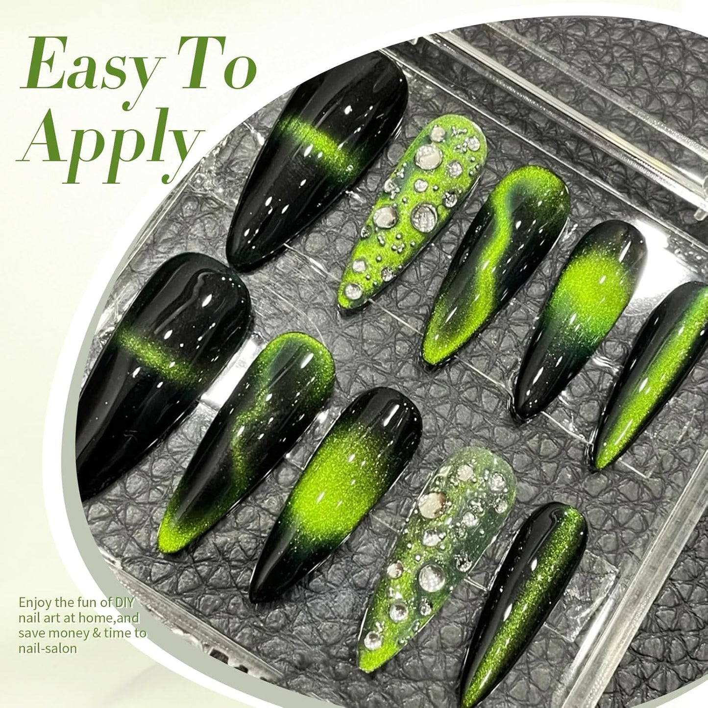 Born Pretty Cat Magnetic Gel Nail Polish 9D Wormhole Holorgraphic Cat Magnetic Eye Gel Polish U v Nail Gel Diy Art for Girls Women 15ML-BrightBean Baby