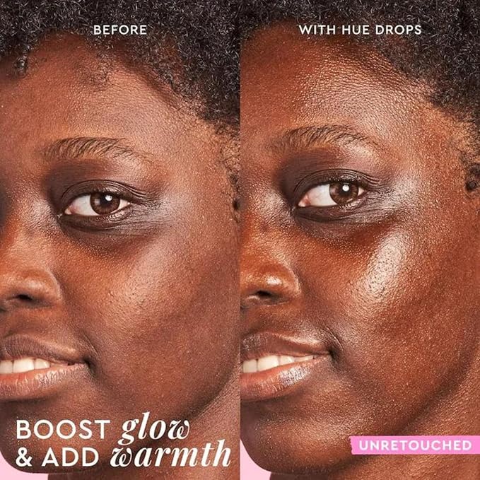 Glow Recipe Hue Drops Tinted Face Serum - Bronzing Drops to Brighten & Hydrate - Skincare Makeup Primer & Liquid Highlighter to Blur Pores for a Radiant, Even Skin Tone - Sunglow (40ml)-BrightBean Baby