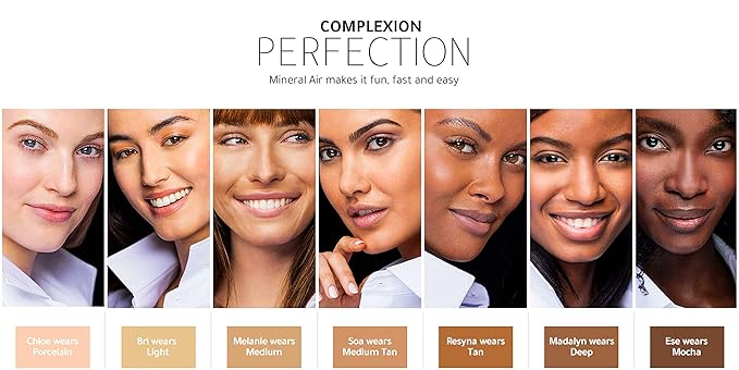 Mineral Air Four-in-One Foundation for Mineral Air Mist Device—Color, 10 ml, Travel Size - Light-BrightBean Baby