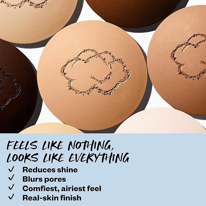Kosas Cloud Set Face Setting Powder | Smoothing Shine Control, Soft, Sheer Setting Translucent Makeup Finish, Portable & Long-Lasting (Sheer Light Medium)-BrightBean Baby