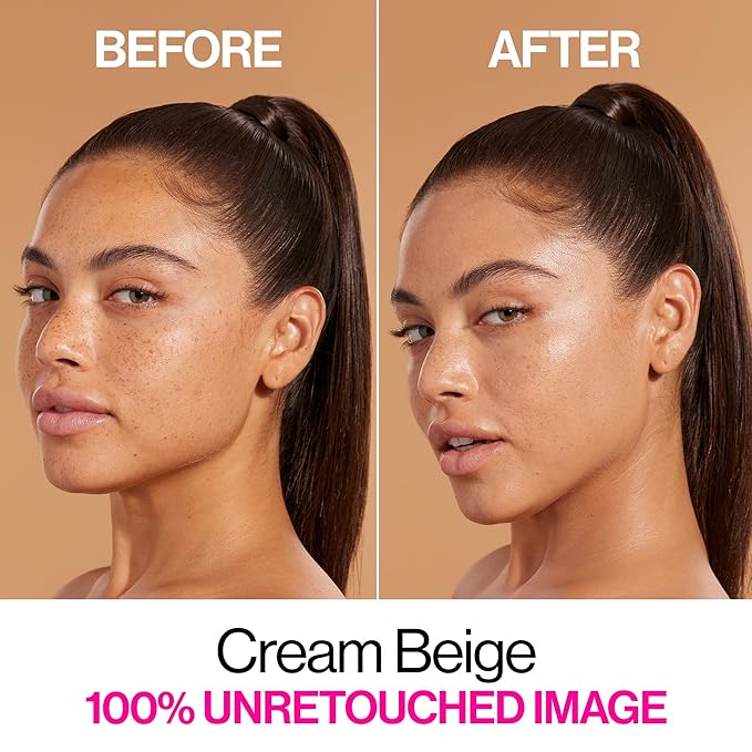 wet n wild Bare Focus Skin Tint, 5% Niacinamide Enriched, Buildable Sheer Lightweight Coverage, Natural Radiant Finish, Hyaluronic & Vitamin Hydration Boost, Cruelty-Free & Vegan - Cream Beige-BrightBean Baby