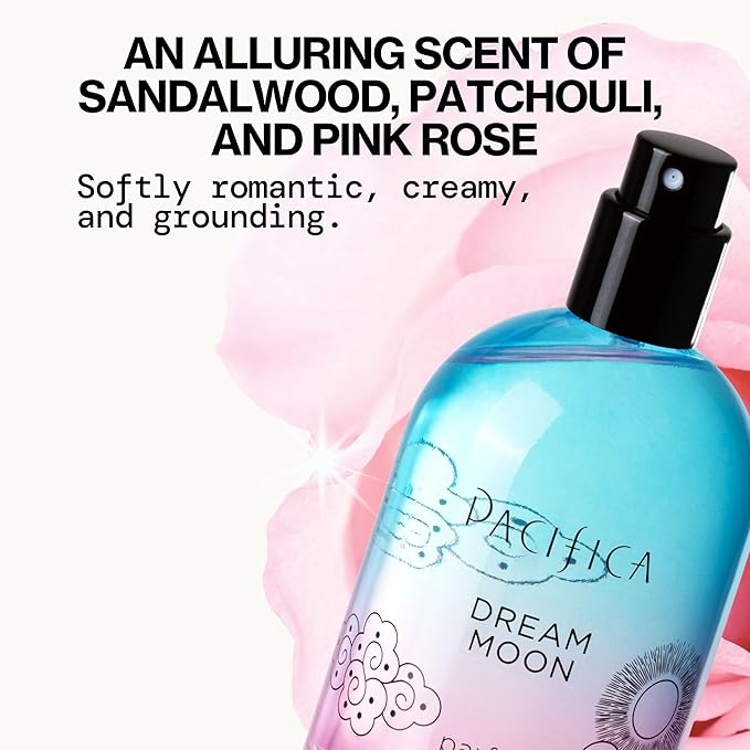 Pacifica Beauty Mood Moons Spray Perfume Set, Fragrances, Travel Perfume, Dream Moon, Flower Moon, Neon Moon, Blue Moon, Silver, Moon, Clean Perfume, Mini Perfume, Vegan, 0.05 fl oz Each (Set of 5)-BrightBean Baby