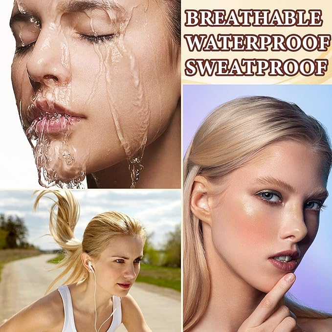 Liquid Contour Beauty Wand,Stick with Cushion Applicator,Cream Contour,Long Lasting Smoothly Moisturizng Silky Contour Stick High gloss stick-BrightBean Baby