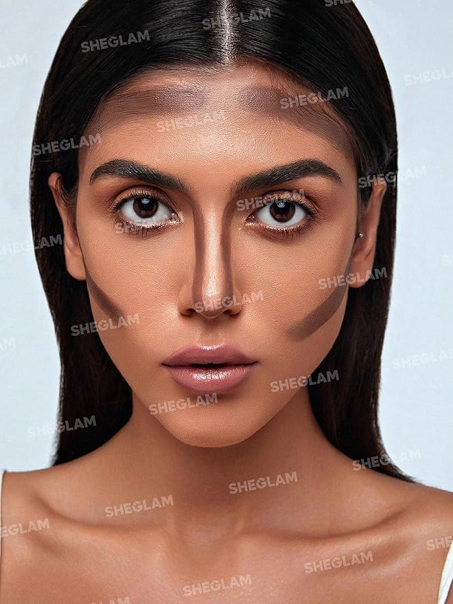 SHEGLAM Snatch 'n' Define Cream Contour Stick Long Lasting Highly Pigmented Sweat Proof Face Bronzer Makeup - Camel Suede-BrightBean Baby