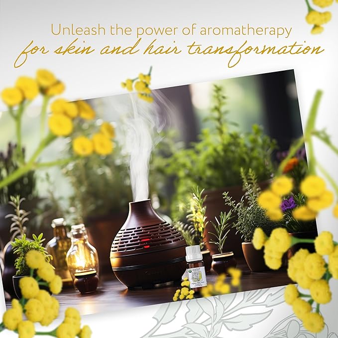 HBNO USDA Certified Organic Blue Tansy Essential Oil - 1/3 OZ (10 ml) Travel Size - Perfect for Aromatherapy, DIY, Candle Making, Soap Making, Diffusers - Blue Tansy Essential Oils-BrightBean Baby