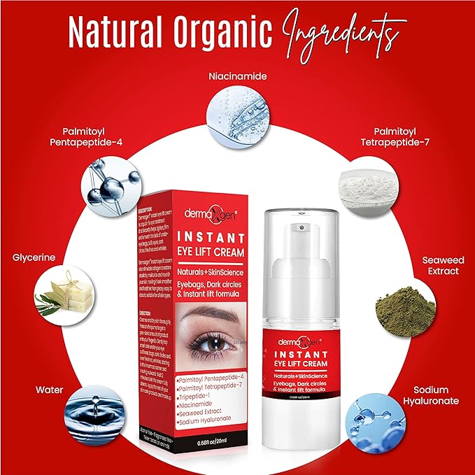 Rapid Reduction Eye Cream - Eye Cream Anti Aging Treatment for Dark Circles - Instant Under Eye Cream - Advanced Peptide Skin Tightening Formula - Instantly Removes Puffiness Wrinkles 20ml-BrightBean Baby