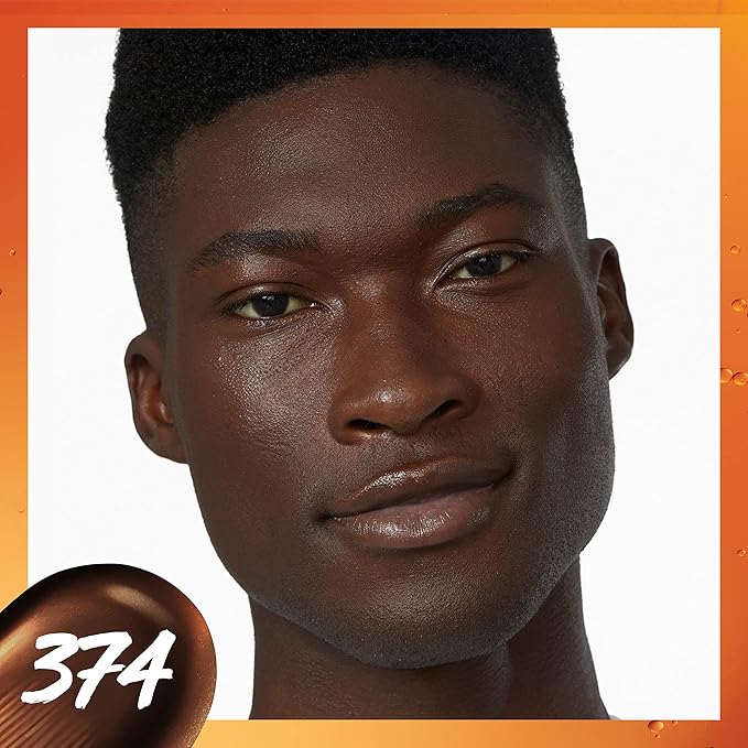 Maybelline Super Stay Up to 24HR Skin Tint, Radiant Light-to-Medium Coverage Foundation, Makeup Infused With Vitamin C, 374, 1 Count-BrightBean Baby
