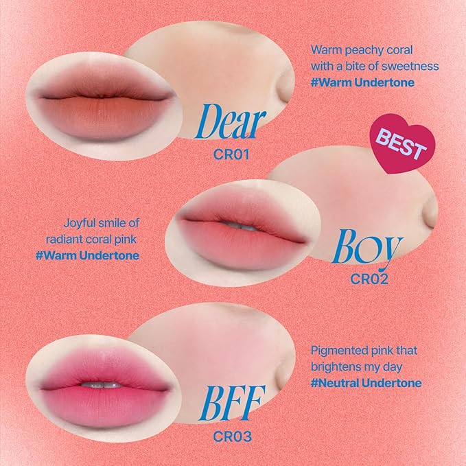 Lip&Cheek Blurry Pudding Pot | Bestie Moment - Dear | Makeup Blush, Buildable Lightweight, Multi-Use Soft Matte Finish | 5g-BrightBean Baby