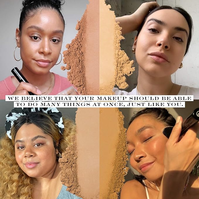 Alima Pure Matte Foundation Loose Mineral Powder Foundation Makeup, Loose Powder Makeup Oil Free Talc Free Powder, Natural Makeup Mineral Foundation Full Coverage Natural Foundation Powder .15 oz/4.5g-BrightBean Baby