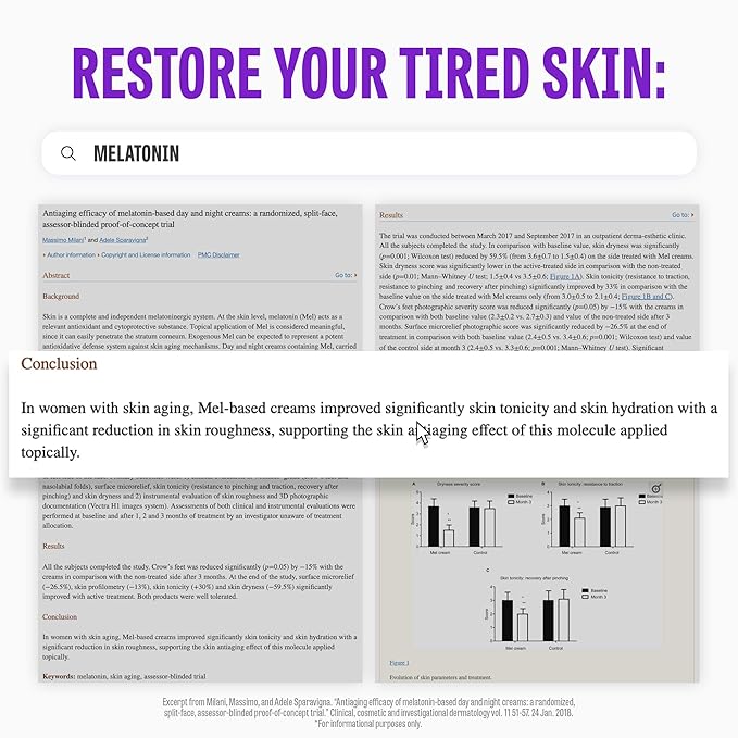Time Return Melatonin Cream | Face Hydrating Cream & Face Moisturizer for Dry Skin | Relaxing Face Cream for Women & Men | Melatonin Face Cream for Resilient Skin, 1.76 oz-BrightBean Baby