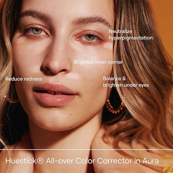 Live Tinted Huestick: All-over Color Corrector Multistick for Brighter, Balanced Skin, Works on Lips, Cheeks, And Eyes, Vitamins C+E Soothes, Heals & Nourishes Damaged Skin - Aura 3g / 0.1oz-BrightBean Baby