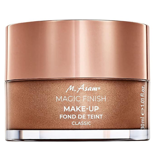 M. Asam Magic Finish Make-Up Mousse (1.01 Fl Oz) – 4in1 Primer, Foundation, Concealer & Powder With Buildable Coverage, Hides Redness And Dark Spots, Vegan, For Light To Medium Skin Tones-BrightBean Baby