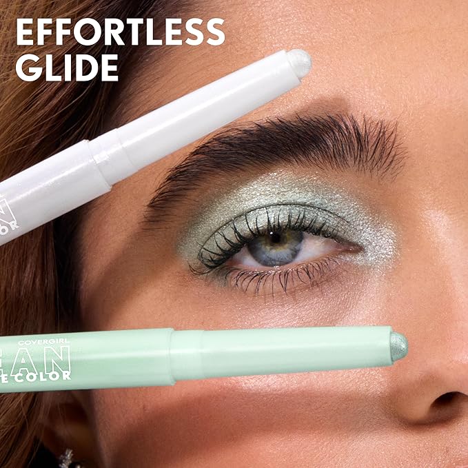 Covergirl Clean Multiline Eyeshadow Pencil, 300 Stroke Of Midnight, Vegan Formula, Shimmer Eyeshadow, Easy Application, Glides on Effortlessly, Blends Perfectly, 0.05oz