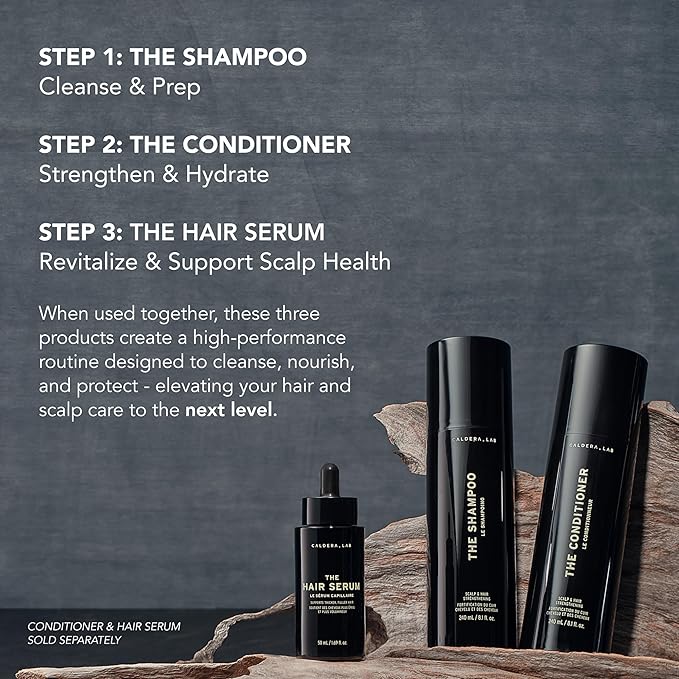 Caldera + Lab The Shampoo | Men’s Shampoo for Healthy Hair, Sulfate-Free Daily Cleanser, Dermatologically Tested - All Hair Types-BrightBean Baby