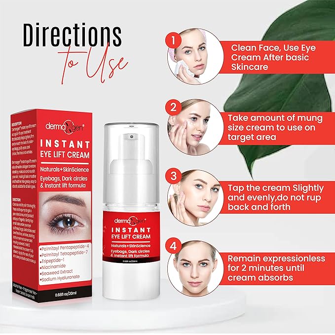 Rapid Reduction Eye Cream - Eye Cream Anti Aging Treatment for Dark Circles - Instant Under Eye Cream - Advanced Peptide Skin Tightening Formula - Instantly Removes Puffiness Wrinkles 20ml-BrightBean Baby