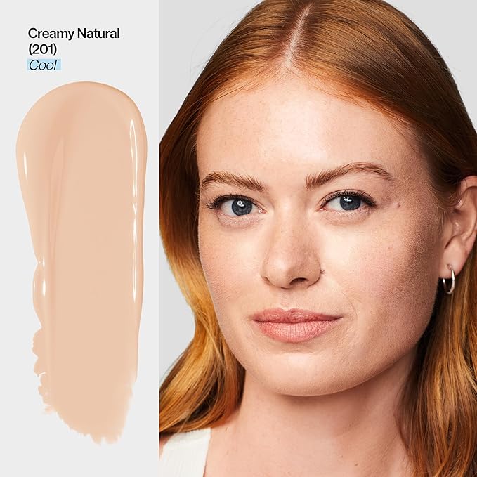 Revlon Illuminance Tinted Serum, Triple Hyaluronic Acid, Evens Out Skin Tone Over Time and Hydrates All Day, SPF 15, 201 Creamy Natural, 0.94 fl oz.-BrightBean Baby