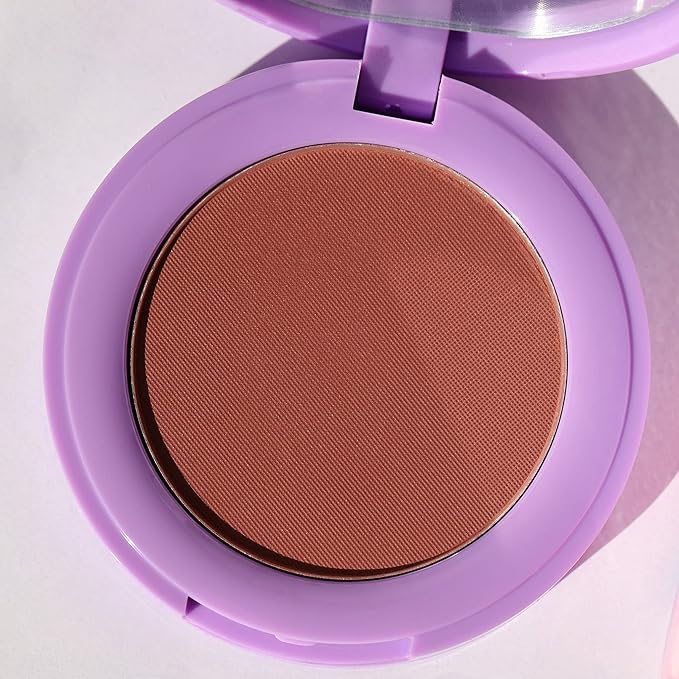 Half Caked In Bloom Powder Blush | vegan & cruelty-free, fragrance-free, highly pigmented, primer-infused | 3.8g (Day 'N' Nite)-BrightBean Baby