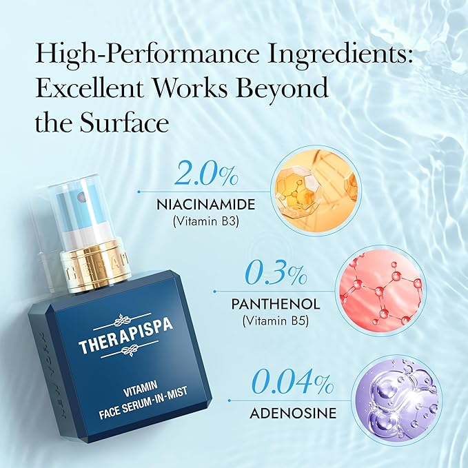 Face Serum-In-Mist – Refreshing Face Mist & Spray Serum with Niacinamide, Panthenol & Hyaluronic Acid for Hydration, Balance & Skin Vitality (Phyto, 2.0 fl oz)-BrightBean Baby
