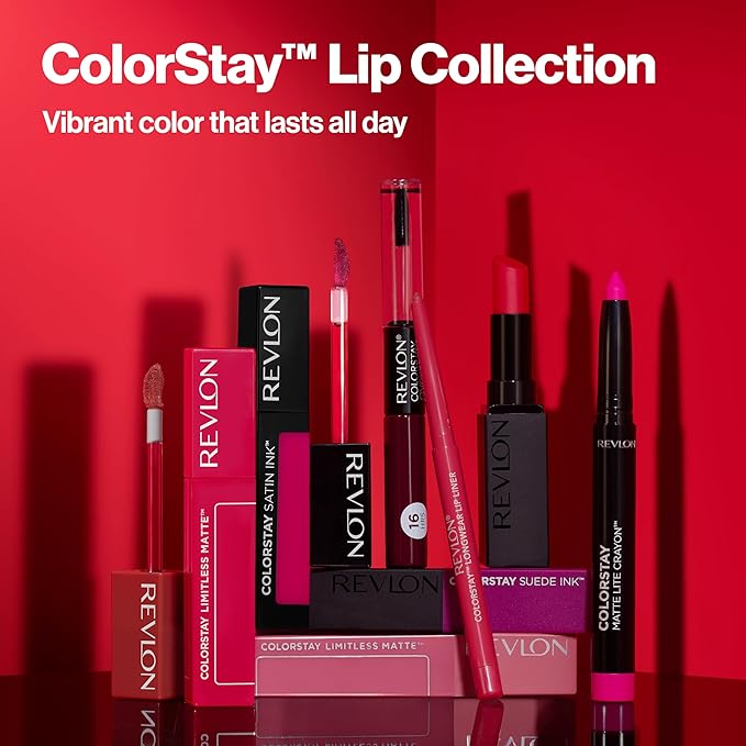 Revlon Liquid Lipstick with Clear Lip Gloss, ColorStay Overtime Lipcolor, Dual Ended with Vitamin E, 260 Perennial Plum, 0.07 Fl Oz