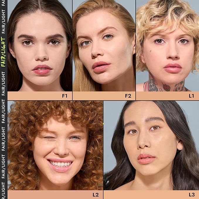 COVER FX Power Play Foundation - Shade F2 - Buildable Full Coverage - Waterproof Sweat-Proof Transfer-Proof - Natural Matte Finish - All Skin Types-BrightBean Baby