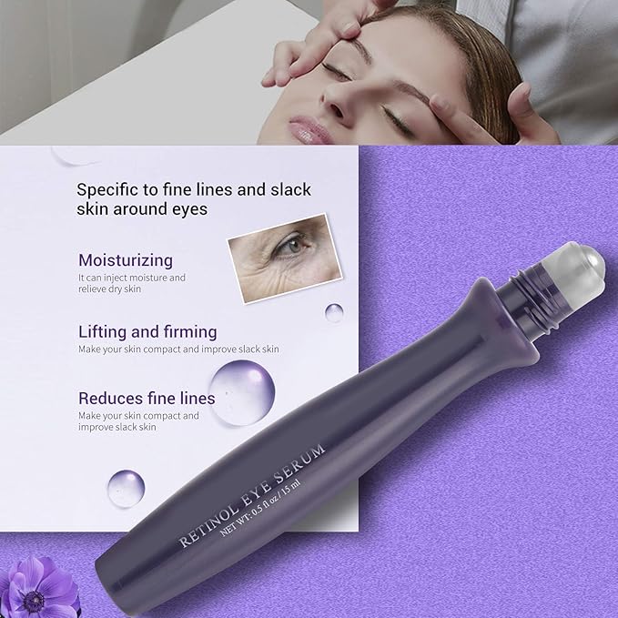RollOn Eye Serum, Moisturizing Eye Serum AntiWrinkle Skin Lifting Firming Eye Serum for Anti Aging Skin Care with Dark Circles (01)-BrightBean Baby
