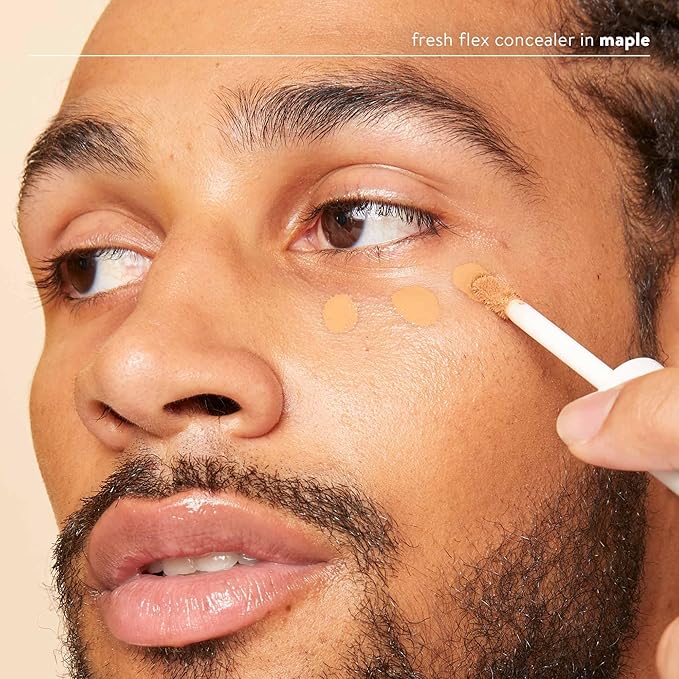 Honest Beauty Fresh Flex Concealer with Niacinamide + Vitamin E + Hyaluronic Acid | Vegan + Cruelty free | Maple, 0.17 fl oz-BrightBean Baby