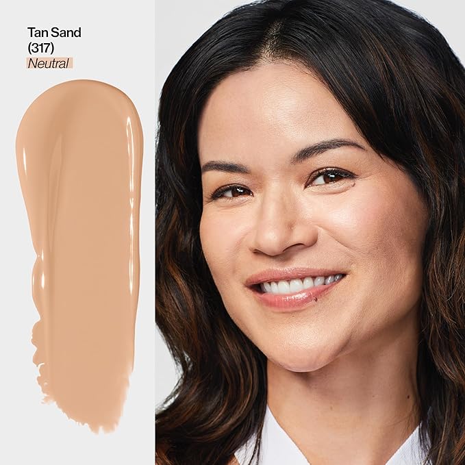 Revlon Illuminance Tinted Serum, Triple Hyaluronic Acid, Evens Out Skin Tone Over Time and Hydrates All Day, SPF 15, 317 Tan Sand, 0.94 fl oz.-BrightBean Baby