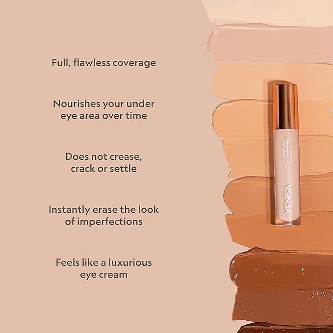 YENSA Super Serum Silk Concealer - .20 fl oz (Deep 3)-BrightBean Baby
