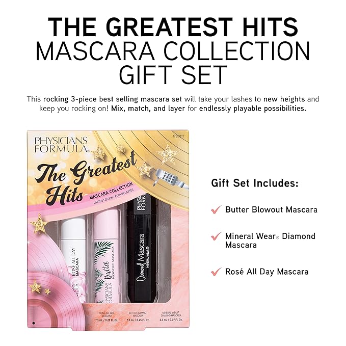 Physicians Formula Holiday Makeup Sets The Greatest Hits Diamond Collection | Mascara, Lip Plumper, Eyeshadow Christmas Gift-BrightBean Baby