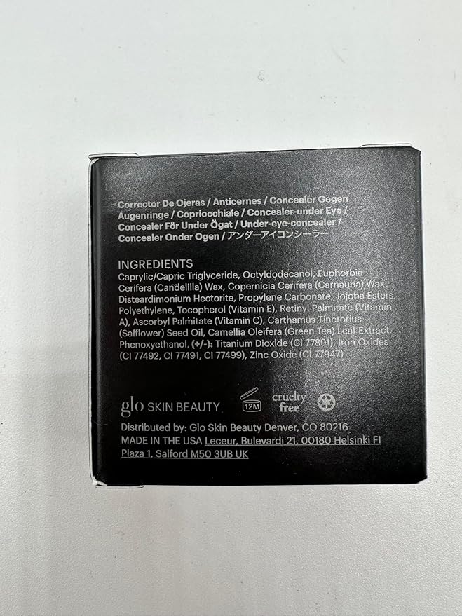 Glo Skin Beauty Under Eye Concealer Makeup with Duo Shades for Custom Blending - Corrects & Conceals Dark Circles & Redness - Buildable Longwearing Coverage (Beige)-BrightBean Baby