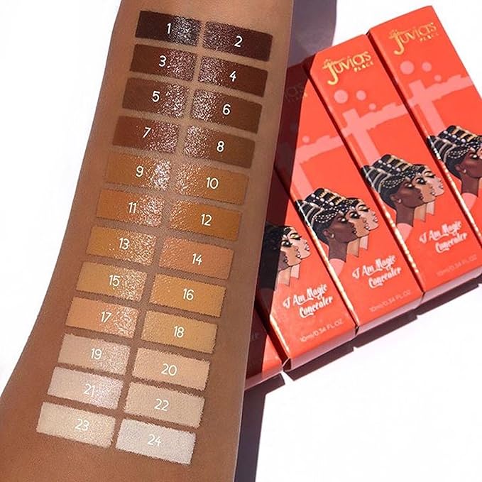 Juvia's Place I Am Magic Liquid Concealer - J14 Tan w/Warm Undertone/0.34 fl oz, Full Coverage Concealer, Makeup Concealer, Hydrating Concealer, Waterproof Concealer, Long Wear Concealer-BrightBean Baby