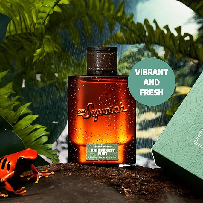 Dr. Squatch Natural Cologne for Men - Scent-Lock Technology and Sustainably-Sourced Ingredients - Rainforest Mist Cologne (1.7 fl oz)-BrightBean Baby