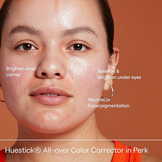 Live Tinted Huestick: All-over Color Corrector Multistick for Brighter, Balanced Skin, Works on Lips, Cheeks, And Eyes, Vitamins C+E Soothes, Heals & Nourishes Damaged Skin - Perk 3g / 0.1oz-BrightBean Baby
