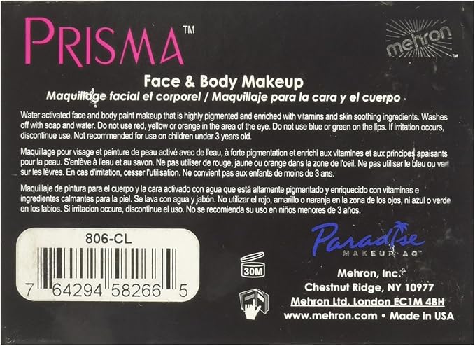 Mehron, Paradise Makeup AQ Prisma BlendSet, Cool-BrightBean Baby