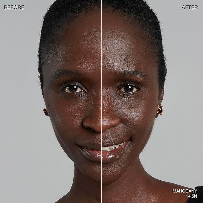 Ogee Sculpted Complexion Foundation Stick (Mahogany 14.5N - Deep Cocoa, Rich Undertones) Full Coverage Foundation Makeup - Instantly Balance & Even Complexion - 70% Organic Ingredients-BrightBean Baby