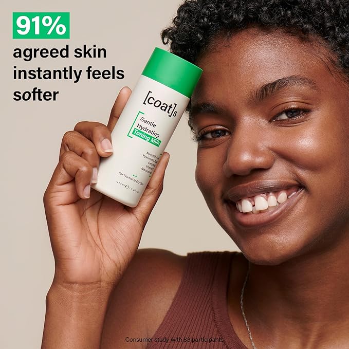 Coats Gentle Hydrating Toning Milk – Hydrates, Protects + Exfoliates to Help Prevent Breakouts – Dermatologically Approved + Clinically Proven – 4.2 oz-BrightBean Baby