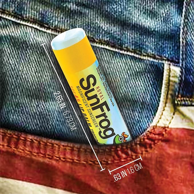 Royal SunFrog | 2-Pack Tropical Lip Balm with SPF 45 Sun Protection | Protects, Soothes, and Moisturizes with Vitamin E and Sunscreen (0.15oz/4.25g Per Stick)-BrightBean Baby