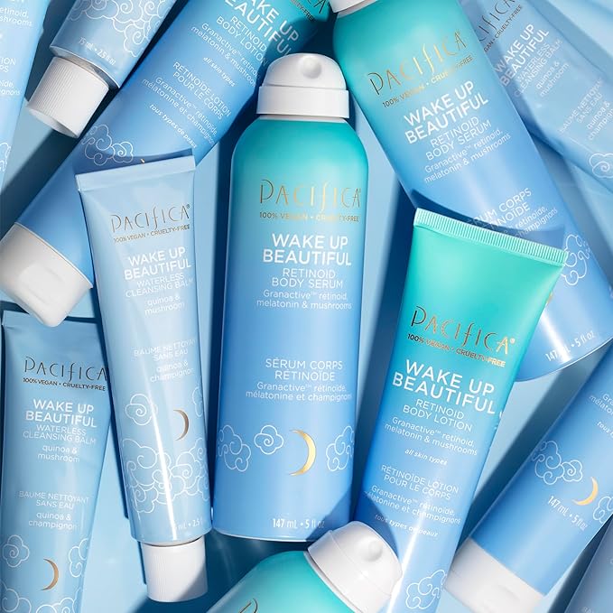 Pacifica Body Lotion Retinol Cream -Wake Up Beautiful Retinoid Renewing for Skin Elasticity Hydration & Plumpness - for Anti-Aging Fine Lines & Dry Skin Clean Vegan & Cruelty-Free Dermatologist Tested-BrightBean Baby