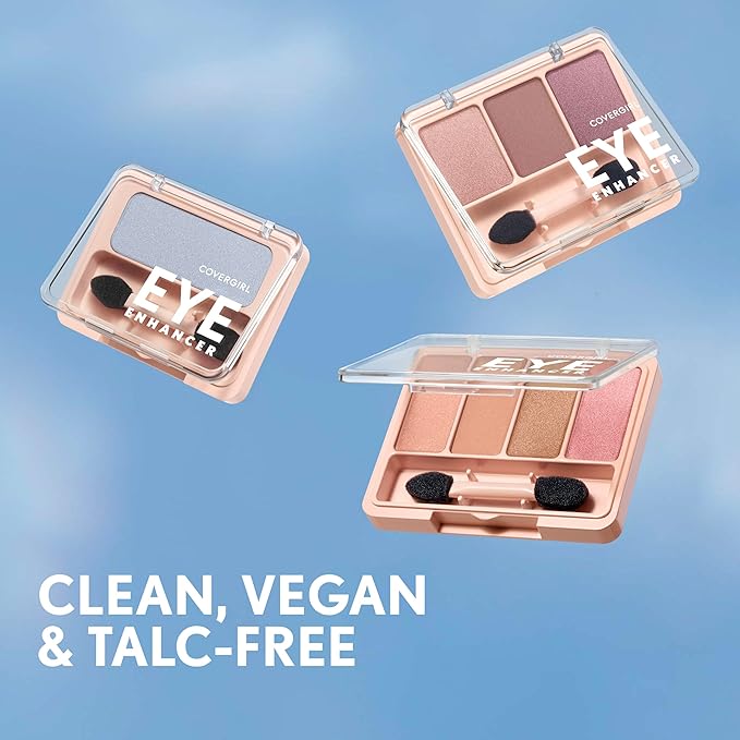 COVERGIRL - Eye Enhancers 4-Kit Eyeshadow, silky, sheer formula, double ended applicator, 100% Cruelty-free