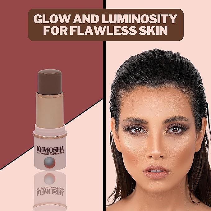 Kemostick Perk – Creamy and Luxurious Liquid Contour Stick – Vegan Cream Contour Balm for All Skin Types – Lightweight Formula with Quick Application – Sweatproof Contour Wand-BrightBean Baby