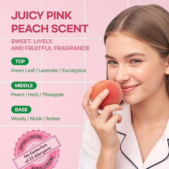 TS GD Shampoo for Girls | Korean Teen Shampoo with Upgraded Probiotics | Anti-Dandruff & Itchy Scalp Relief | Pink Peach Allergy-Free Fragrance | Sulfate-Free (13.53 fl oz, 400ml)-BrightBean Baby