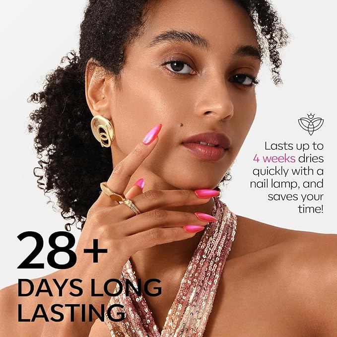 modelones Summer Gel Nail Polish, 6 Colors Jelly Gel Polish Neon LGBT Red Blue Green Pink Purple Nail Art Design Translucent Soak Off Manicure Salon DIY Girls Women Gift-BrightBean Baby