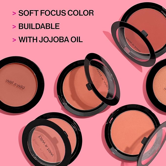 wet n wild Color Icon Blush, Effortless Glow & Seamless Blend infused with Luxuriously Smooth Jojoba Oil, Sheer Finish with a Matte Natural Glow, Cruelty-Free & Vegan - Nudist Society(Packaged)-BrightBean Baby
