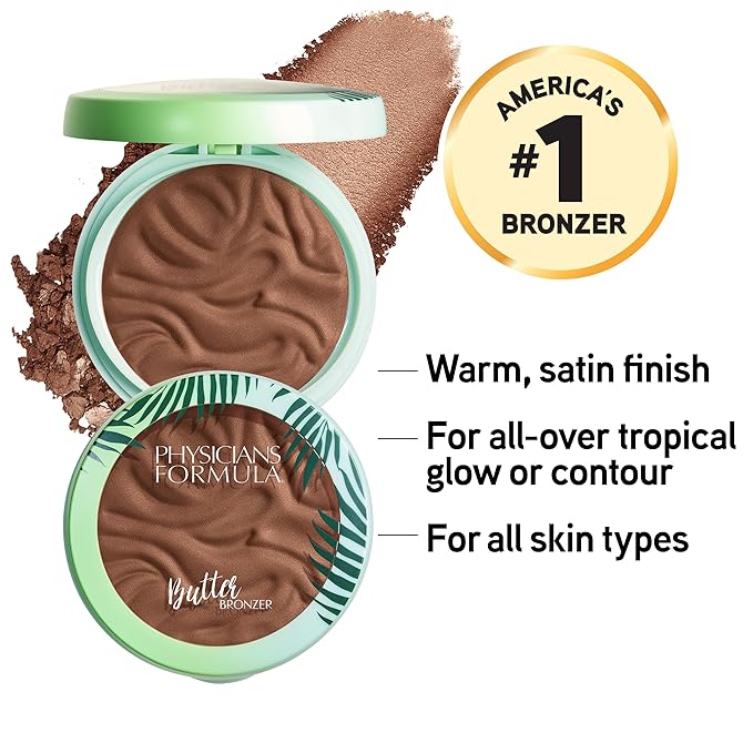 Physicians Formula Murumuru Butter Bronzer, Moisturizing, Nourishing Murumuru Butter for Silky Glow, Dermatologist Tested, Hypoallergenic, Vegan & Cruelty-Free - Endless Summer-BrightBean Baby
