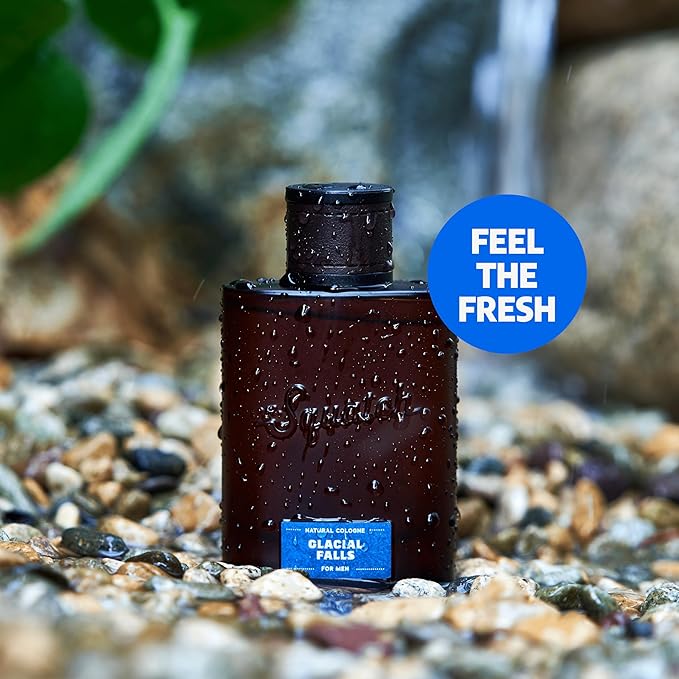Dr. Squatch Natural Cologne for Men - Scent-Lock Technology and Sustainably-Sourced Ingredients - Glacial Falls Cologne (1.7 fl oz)-BrightBean Baby