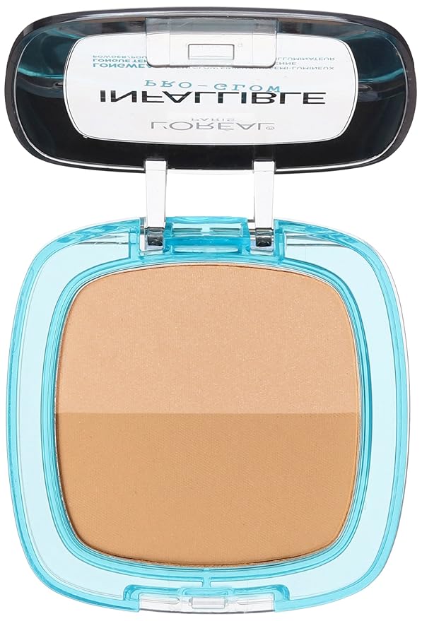 L'Oréal Paris Infallible Pro Glow Pressed Powder, Creme Cafe, 0.31 oz.-BrightBean Baby