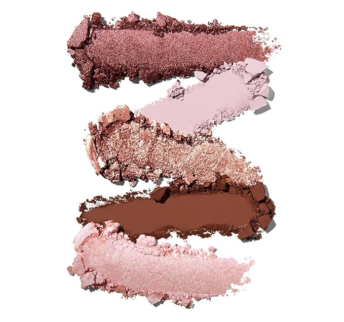 Morphe Rich & Foiled Artistry Palette - Foil-Effect Eyeshadow Palette with Matte, Shimmer & Foil Finishes - Mauve & Pink Eyeshadow with Luminous Payoff - Rose to Fame (0.35 oz)-BrightBean Baby