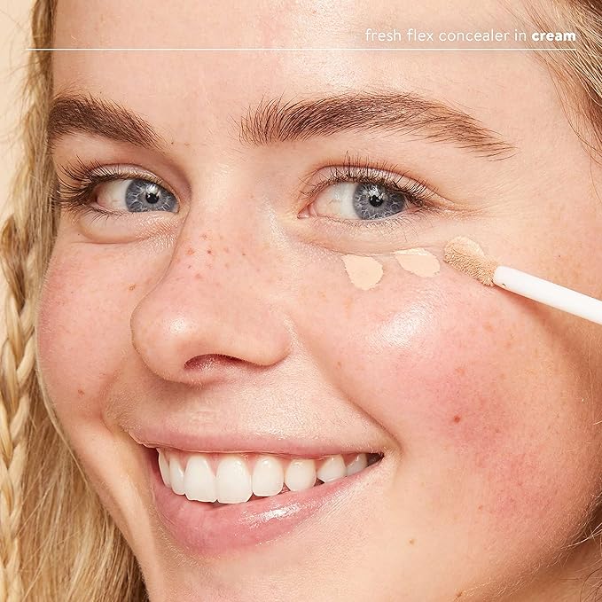 Honest Beauty Fresh Flex Concealer with Niacinamide + Vitamin E + Hyaluronic Acid | Vegan + Cruelty free | Cream, 0.17 fl oz-BrightBean Baby