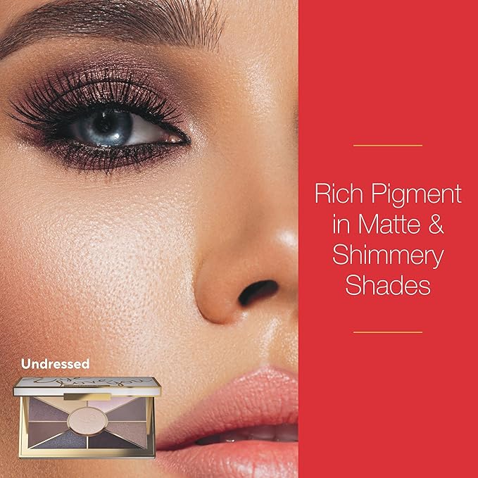 Mirabella Eye Love You Neutral Shimmer Eyeshadow Palette - Makeup Palette w/Ultra Pigmented Pressed Powders, Creamy Matte & Shimmer Metallic Eyeshadow Palette - Undressed-BrightBean Baby